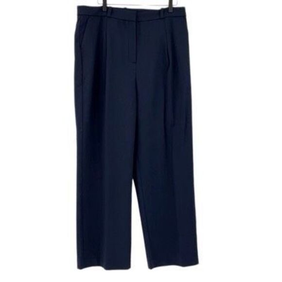 NWT J. Crew Blue Wide Leg Ultra High Rise Pleated Trouser Pants Size 16 - Picture 2 of 12
